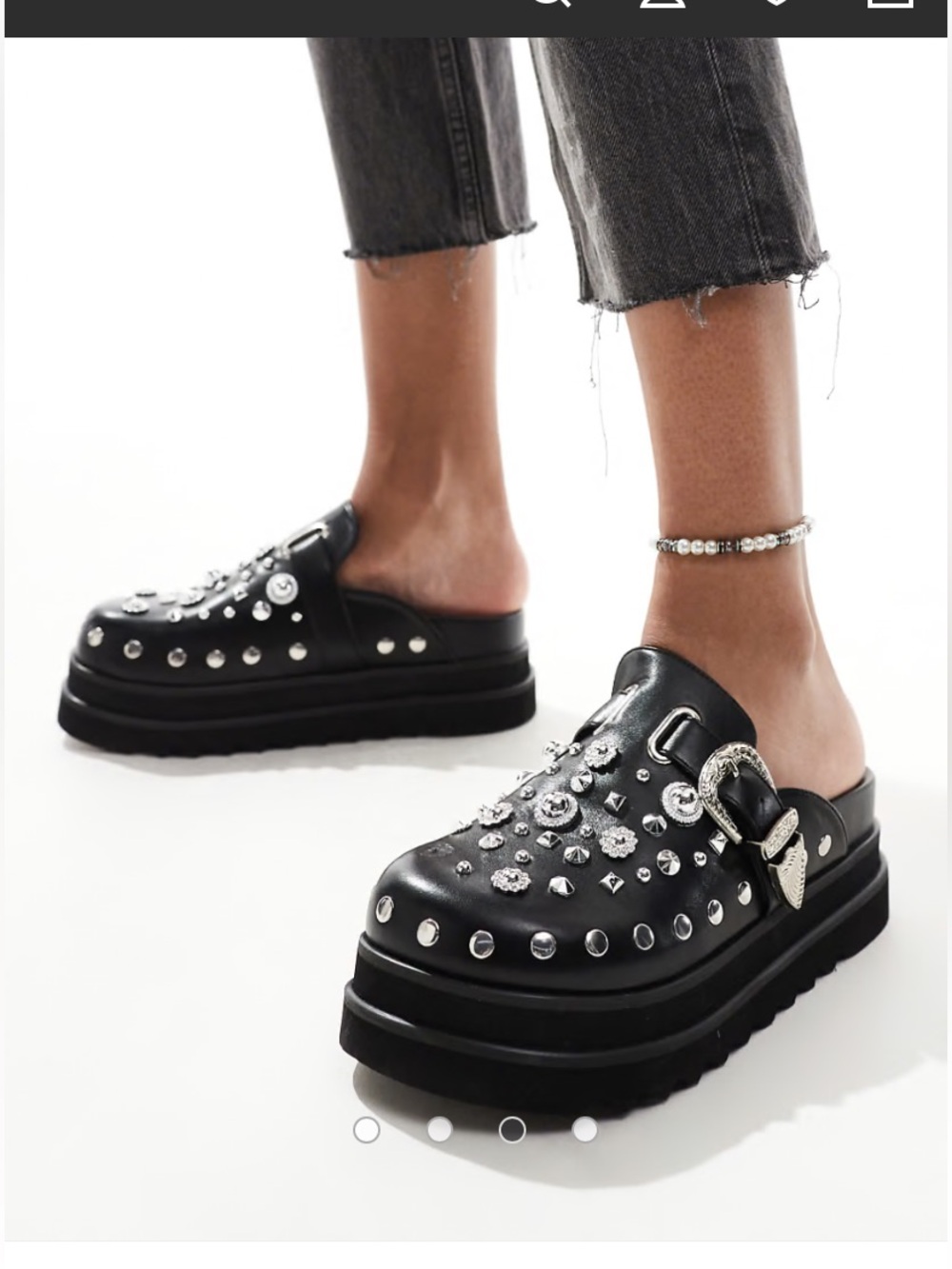 ISO (not for sale!): Azalea Wang Swiftly Studded Platform Clogs